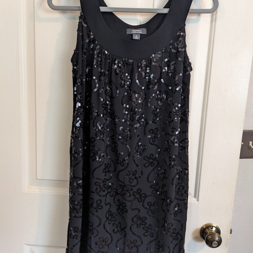 Black Sequined Dress